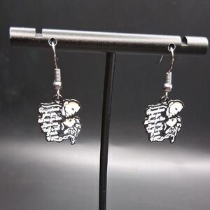 The Addams Family Morticia & Gomez Earring‎ New